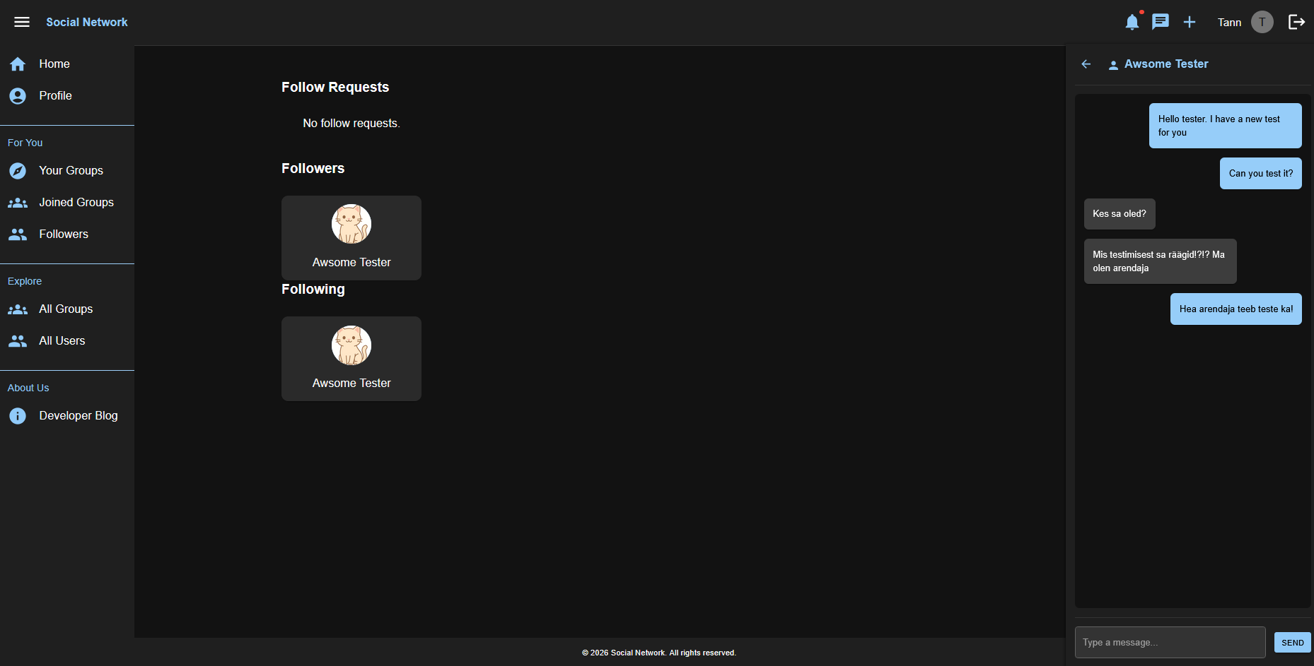 Social network platform